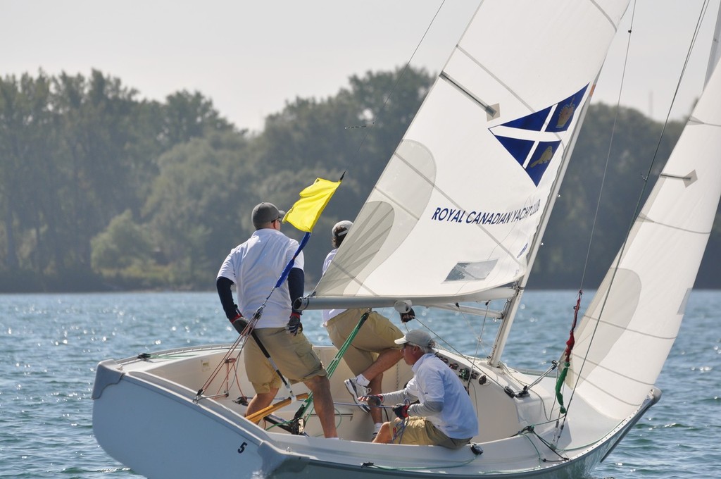 Peter Wickwire the crew getting read to do battle - CYA Match Racing Championships © David Jarvis